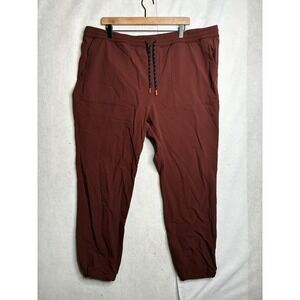 Cotopaxi Veza Adventure Pants Mens 43x30 Rust Brown Elastic Waist Hiking Jogger